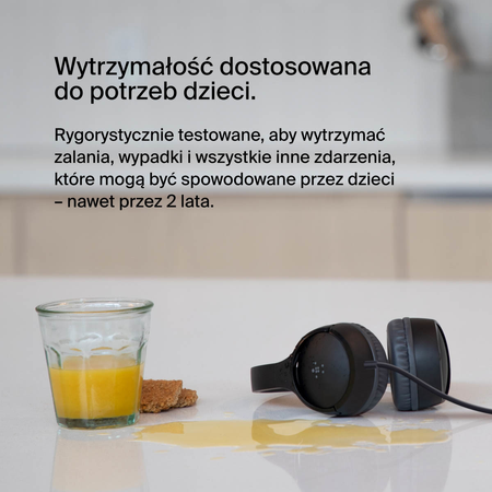 Belkin Słuchawki dla dzieci, nauszne, czarne (AUD004BTBK)