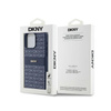 DKNY Leather Mono Stripe & Metal Logo - Etui iPhone 15 Pro Max (niebieski) (DKHCP15XPRTHSLB)