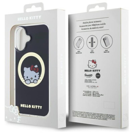 Hello Kitty IML Sweet Kitty MagSafe - Etui iPhone 16 (czarny) (HKHMP16SHSWKK)
