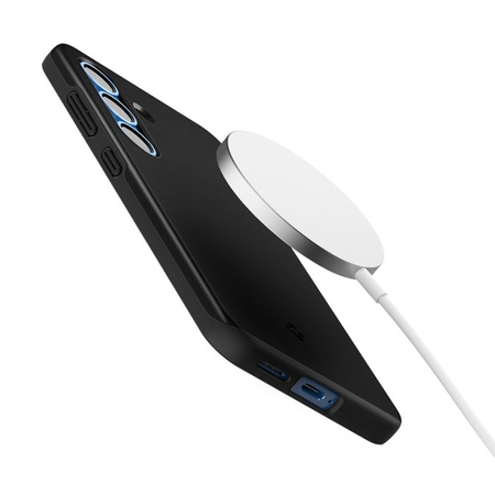 Spigen Thin Fit Mag MagSafe - Etui do Samsung Galaxy S25 (Czarny) (ACS08993)