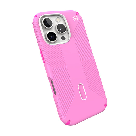 Speck Presidio2 Grip ClickLock & MagSafe - Etui iPhone 16 Pro (True Pink / Shocking Pink / White) (150701-3249)
