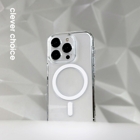 Crong Clear MAG Pro - Etui iPhone 16 Pro MagSafe (przezroczysty) (CRGCLRMPIP1663PWHT)