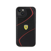 Ferrari Twist Metal Logo - Etui iPhone 15 Plus (czarny) (FEHCP15MPTWK)