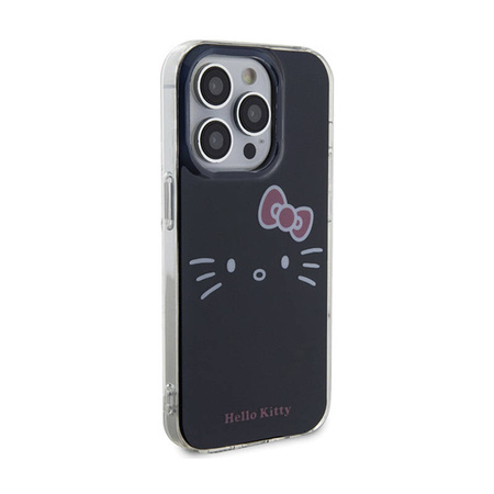 Hello Kitty IML Kitty Face - Etui iPhone 13 Pro (czarny) (HKHCP13LHKHLK)