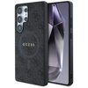Guess Leather 4G Colored Ring Classic Logo MagSafe - Etui do Samsung Galaxy S25 Ultra (czarny) (GUHMS25LG4GFRK)