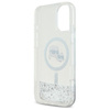 Karl Lagerfeld Liquid Glitter Karl & Choupette Head MagSafe - Etui iPhone 16 Plus (przezroczysty) (KLHMP16MLGKCSGH)