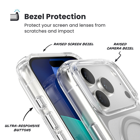 Speck Presidio Perfect Clear MagSafe - Etui iPhone 17 Pro (Clear / Silver) (150972-3240)