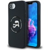 Karl Lagerfeld Silicone Karl & Choupette Heads MagSafe - Etui do iPhone 16e (czarny) (KLHMPSE4SKCHTCK)