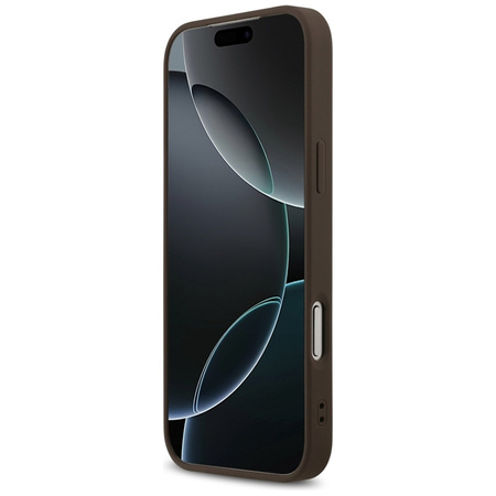 Guess 4G Printed Stripes MagSafe - Etui iPhone 17 Pro Max (brązowy) (GUHMP17XP4RPSW)