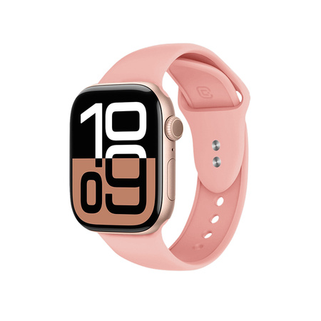 Crong Liquid - Pasek do Apple Watch 38/40/41/42mm (łososiowy) (CRG40LQBSLM)