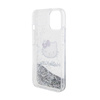 Hello Kitty Liquid Glitter Charms Kitty Head - Etui iPhone 14 (srebrny) (HKHCP14SLIKHET)