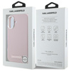 Karl Lagerfeld FW Metal Plate MagSafe - Etui iPhone 16 (różowy) (KLHMP16SPGMSRPP)