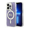 Guess 4G MagSafe - Etui iPhone 14 Pro (Purpurowy) (GUHMP14LH4STU)