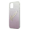 Guess Glitter Gradient Script - Etui iPhone 12 Pro Max (różowy) (GUHCP12LPCUGLSPI)