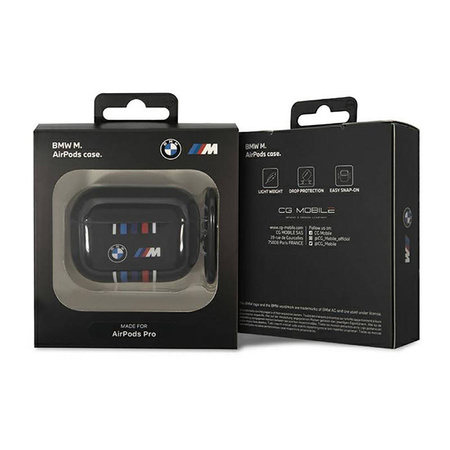 BMW Multiple Colored Lines - Etui AirPods Pro (Czarny) (BMAP22SWTK)
