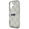 Karl Lagerfeld IML Karl Head Electroplated - Etui iPhone 16 (czarny) (KLHCP16SHKLPKHK)