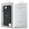 Guess Grained Ring MagSafe - Etui do iPhone 16e (czarny) (GUHMPSE4PGHSMMK)