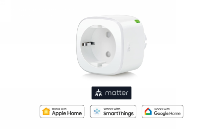 Eve Energy Matter - inteligentne gniazdo elektryczne z funkcją pomiaru zużycia energii (kompatybilność: Apple Home, Samsung SmartThings, Alexa, Google Home, Home Assistant) (10EBO8351)