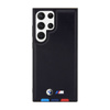 BMW Leather Hot Stamp Tricolor - Etui Samsung Galaxy S23 Ultra (czarny) (BMHCS23L22PTDK)