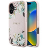 Guess Grained Printed Flower Pattern MagSafe - Etui do iPhone 16 (różowy) (GUHMP16SPGNMPLMP)