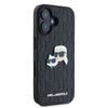 Karl Lagerfeld Monogram Karl & Choupette Head Pin - Etui iPhone 16 (czarny) (KLHCP16SPGKLKCPK)