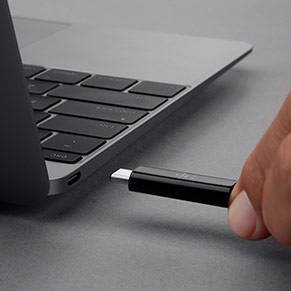 Belkin kabel przejściówka z USB 3.0 na USB-C F/M - czarny (F2CU036BTBLK)