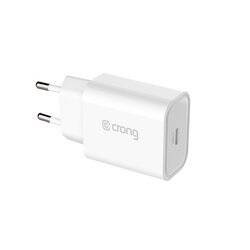 Crong USB-C Travel Charger – Ładowarka sieciowa USB-C Power Delivery 20W (biały) (CRG-TUSBC20-WHI)