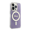 Guess 4G MagSafe - Etui iPhone 14 Pro (Purpurowy) (GUHMP14LH4STU)