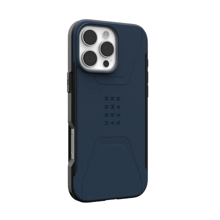UAG Civilian Magsafe - obudowa ochronna do iPhone 16 Pro kompatybilna z MagSafe - granatowy (114444115555)
