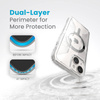 Speck Gemshell Grip + MagSafe - Etui do iPhone 16e / iPhone 15 / iPhone 14 / iPhone 13 (Clear / Chrome Finish) (150494-3223)