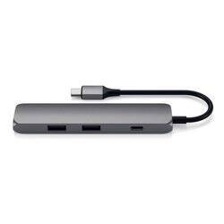 Satechi Hub Multiport z USB-C PD na 2 x USB 3.0, HDMI - Gwiezdna szarość (ST-CMAM)