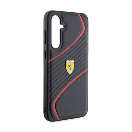 Ferrari Twist Metal Logo - Etui Samsung Galaxy S23 FE (czarny) (FEHCS23FEPTWK)