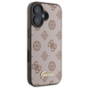 Guess Peony Script MagSafe - Etui iPhone 16 (brązowy) (GUHMP16SPGPYSW)