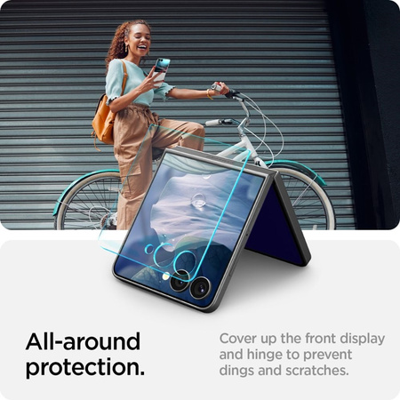 Spigen GLAS.TR EZ Fit HD - Szkło hartowane do Samsung Galaxy Z Flip 7 (AGL09586)