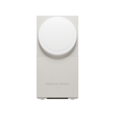 Native Union Rise 3-in-1 INT Qi2 Wireless Charger - bezprzewodowa ładowarka Qi2 15W do trzech urządzeń kompatybilna z MagSafe, adapter oraz wtyczki EU i UK w zestawie (sandstone) (RS-3IN1-SAN-INT)