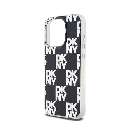 DKNY IML Checkered Mono Pattern - Etui do iPhone 15 Pro Max (czarny) (DKHCP15XHDLCEK)