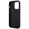 BMW Liquid Silicone Case Metal Logo – Etui iPhone 14 Pro Max (Czarny) (BMHCP14XSILBK)
