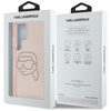 Karl Lagerfeld Rhinestones Karl Head Logo - Etui Samsung Galaxy S25 Ultra (różowy) (KLHCS25LHKHDCELP)