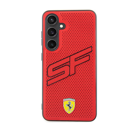 Ferrari Big SF Perforated - Etui Samsung Galaxy S24 (czerwony) (FEHCS24SPINR)