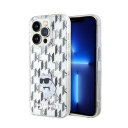 Karl Lagerfeld Monogram Choupette - Etui iPhone 15 Pro Max (przezroczysty) (KLHCP15XHNCMKLT)
