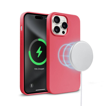 Crong Color Cover Magnetic - Etui iPhone 15 Pro MagSafe (różowy) (CRGCOLRMIP1561PDPNK)