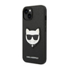 Karl Lagerfeld Saffiano Choupette Head Patch Case - Etui iPhone 14 Plus (czarny) (KLHCP14MSAPCHK)