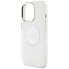 Guess IML Metal Colored Circle Classic Logo MagSafe - Etui do iPhone 16 Pro (biały) (GUHMP16LHTDRCEDH)