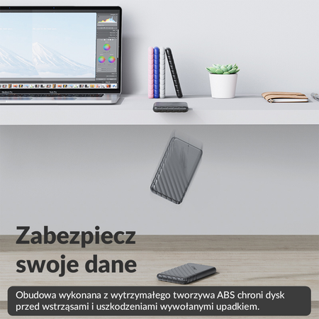Orico Obudowa dysku SATA 2,5" USB 3.1 czarna (25PW1-U3-BK-EP-HW)