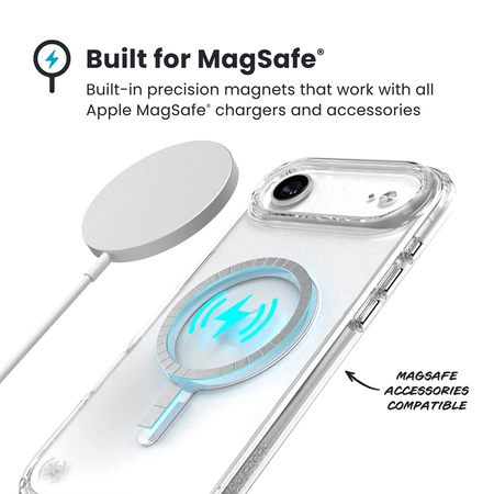Speck Presidio Perfect Clear MagSafe - Etui iPhone Air (Clear / Silver) (150963-3240)