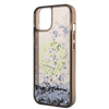 Karl Lagerfeld Liquid Glitter Round RSG Logo Case - Etui iPhone 14 (czarny) (KLHCP14SLCRSGRK)
