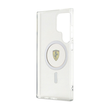 Ferrari IML Transp Inner Circle Line MagSafe - Etui Samsung Galaxy S24 Ultra (przezroczysty) (FEHMS24LU3CLK)