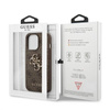 Guess 4G Big Metal Logo - Etui iPhone 13 Pro Max (brązowy) (GUHCP13X4GMGBR)