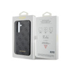Guess 4G Metal Gold Logo - Etui Samsung Galaxy S24 (czarny) (GUHCS24SG4GFGR)