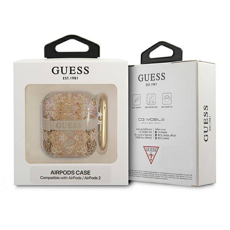 Guess Paisley - Etui Etui Airpods 1/2 gen (Gold) (GUA2HHFLD)